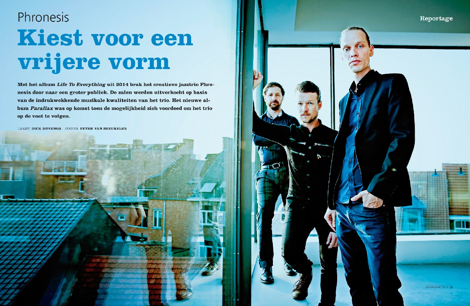  British/Scandinavian trio Phronesis for Jazzism Magazine. 