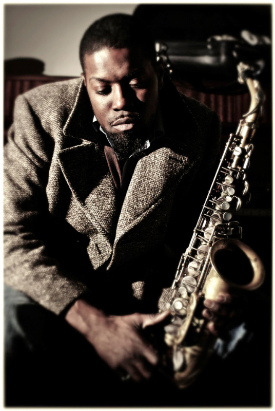 Soweto Kinch at Grounds, Rotterdam.   Soweto Kinch at Grounds, Rotterdam.